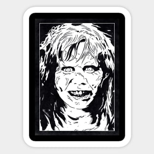 REGAN MacNEIL - The Exorcist (Black and White) Sticker